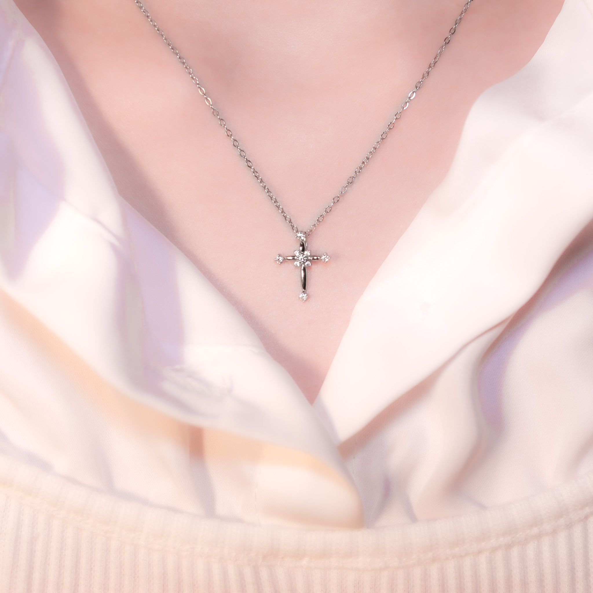 | 925 Silver・White Gold | Belief Necklace | NE1150 |