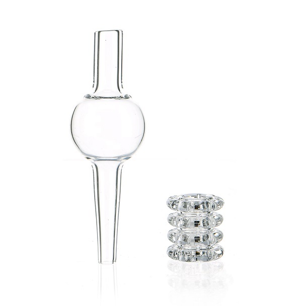 14MM MALE 90 DEGREE DIAMOND KNOT QUARTZ RECYCLER BANGER KIT