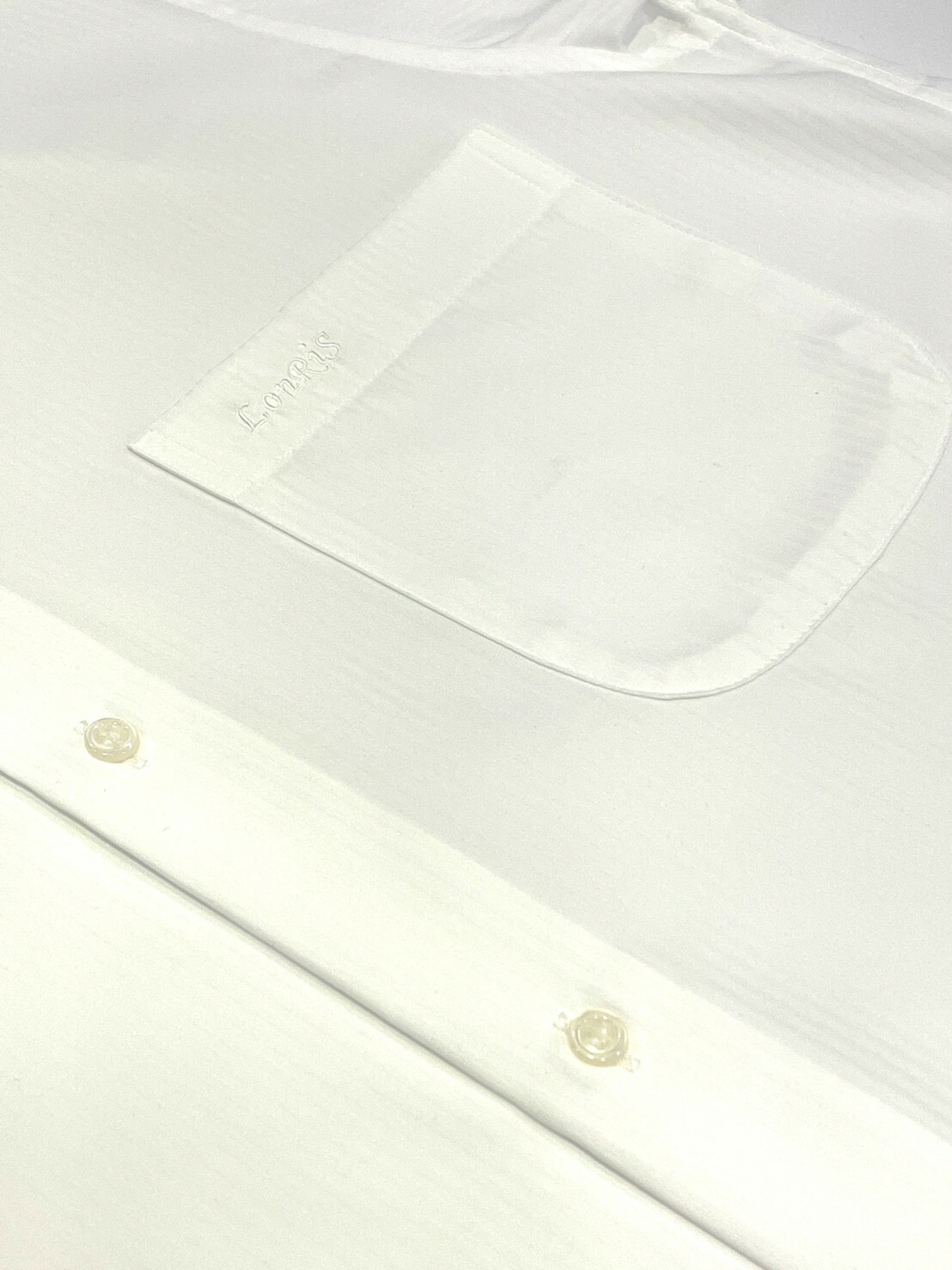 白色直條紋大尺碼男短袖襯衫04