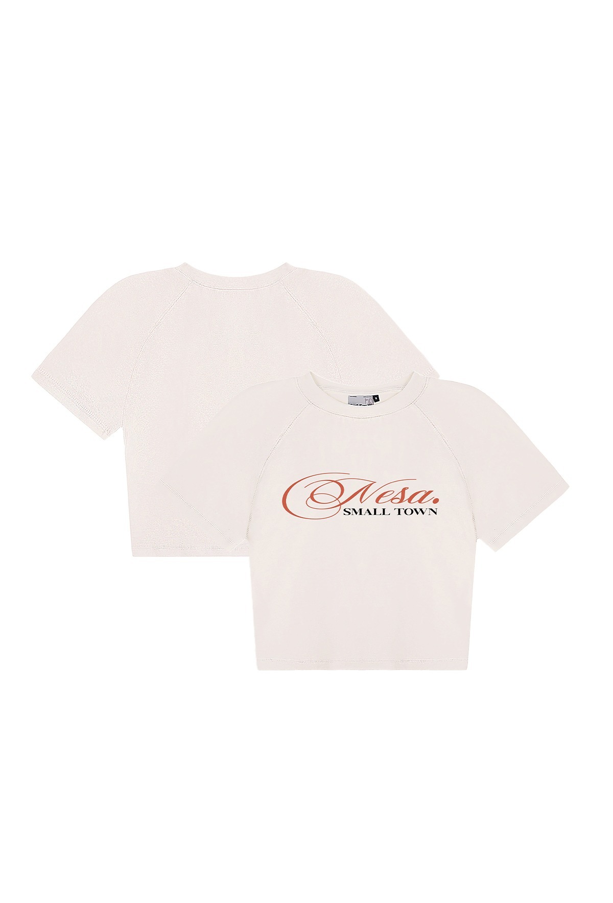 STK SmallTownKid cursive logo short version short-sleeved T-shirt