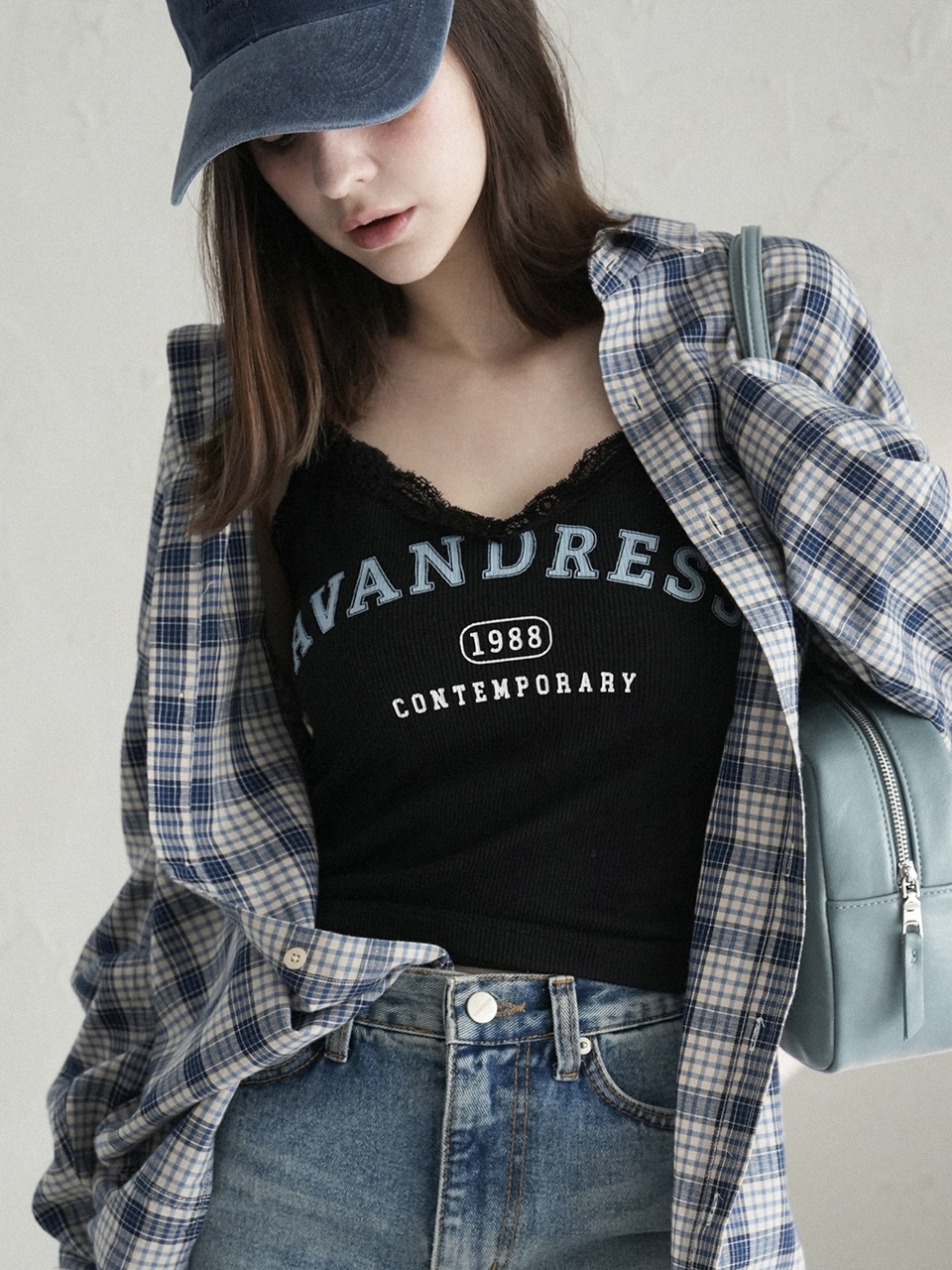 <預購> 韓國AVANDRESS Vintage Lace Sleeveless細肩背心