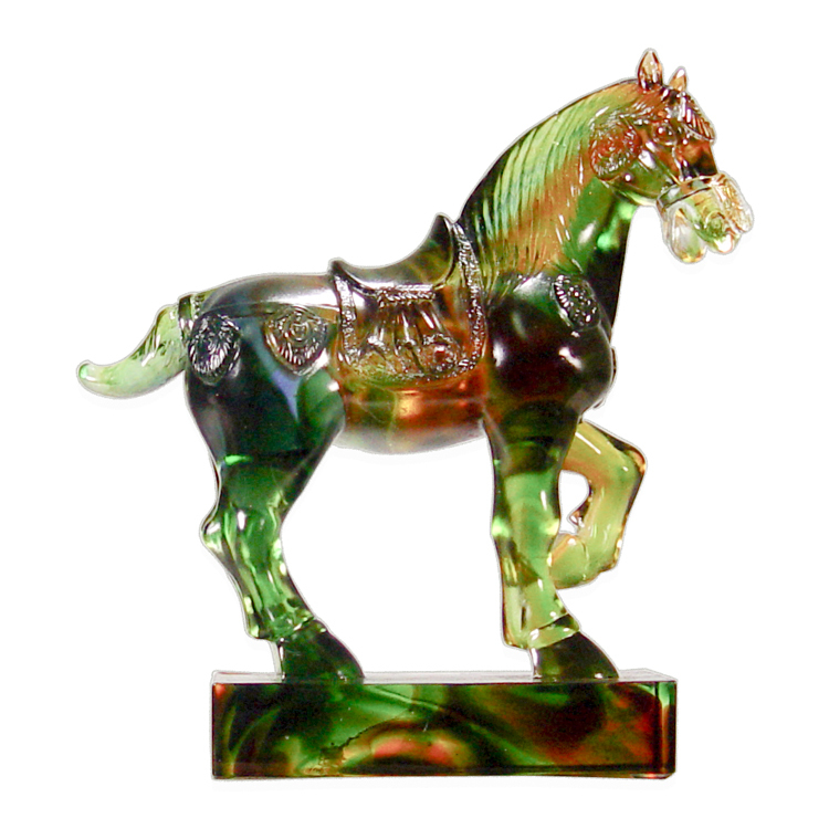 鹿港窯禮品館│琉璃擺件 中唐馬 前程似錦 馬到成功 走馬上任 桌面工藝品 開業開市禮品 辦公室裝飾品 高檔禮品