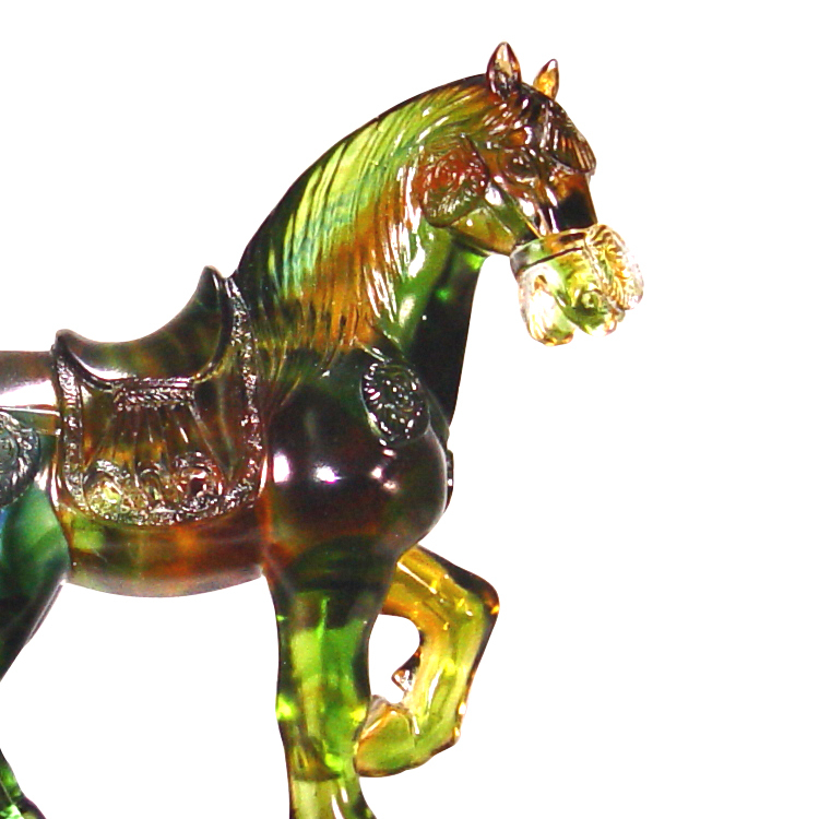 鹿港窯禮品館│琉璃擺件 中唐馬 前程似錦 馬到成功 走馬上任 桌面工藝品 開業開市禮品 辦公室裝飾品 高檔禮品