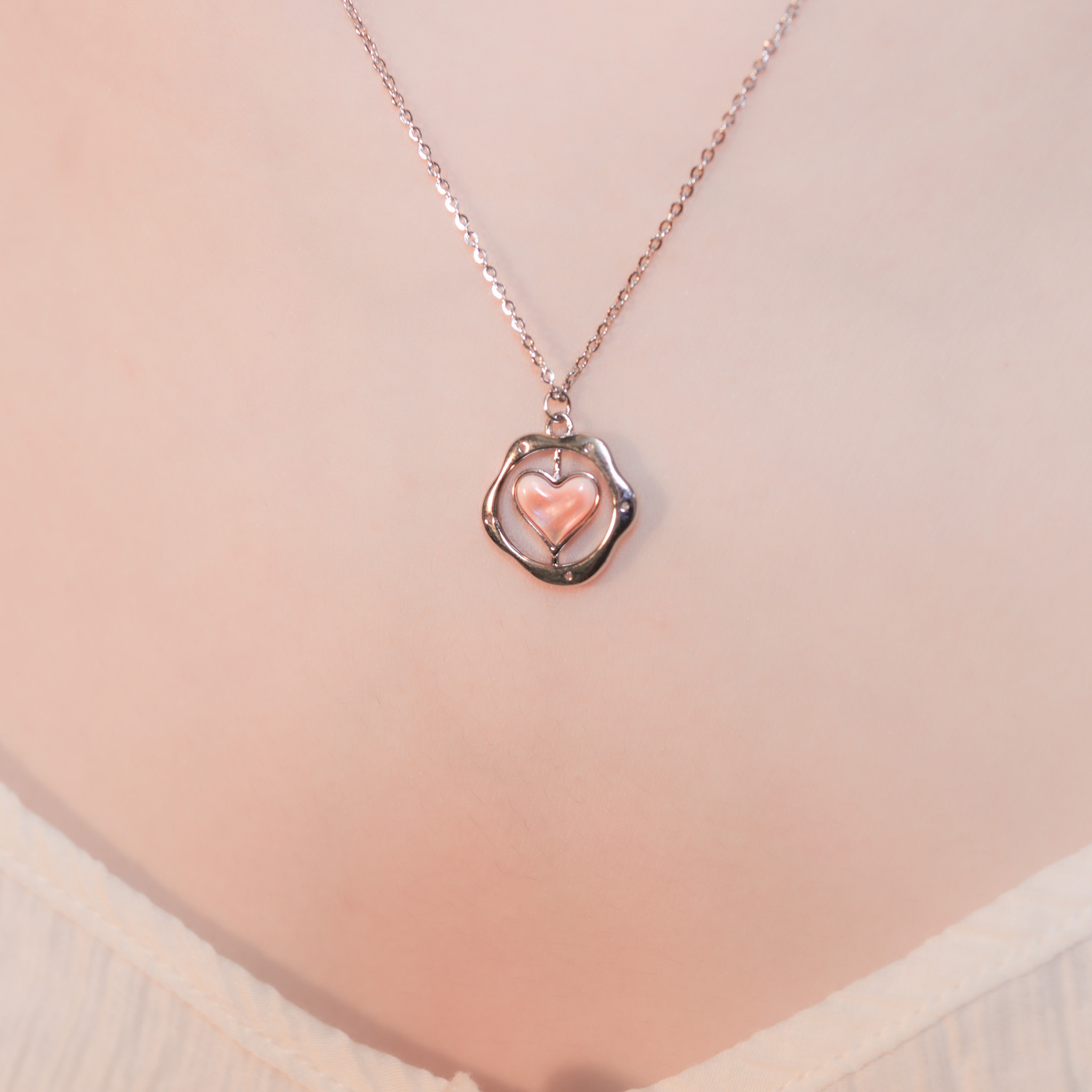 | 925 Silver・White Gold・Rose Gold | Rose Confession Necklace（Silver / Rose Gold) | NE1157 |