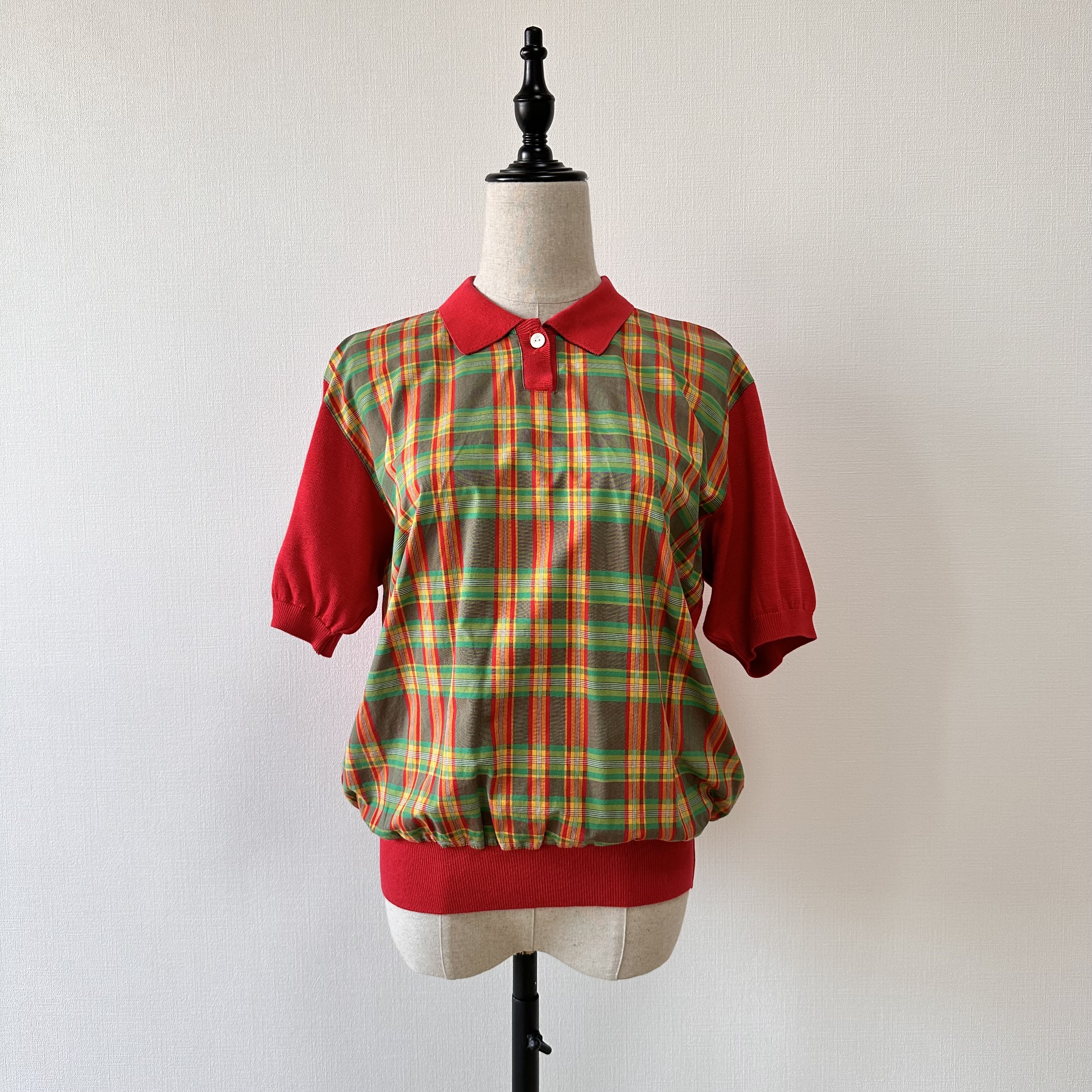 Nina Ricci 假兩件針織Polo古着上衣