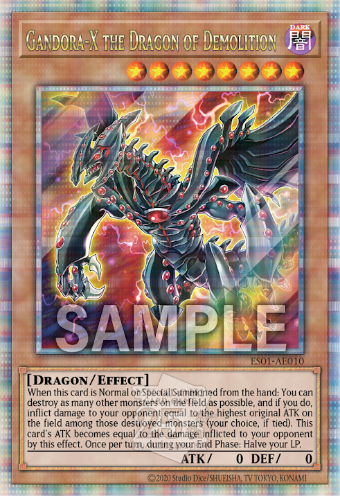 ES01-AE010 (UR/UTR/SER/QCSER)Gandora-X the Dragon of Demolition(破滅龍 剛多拉X)