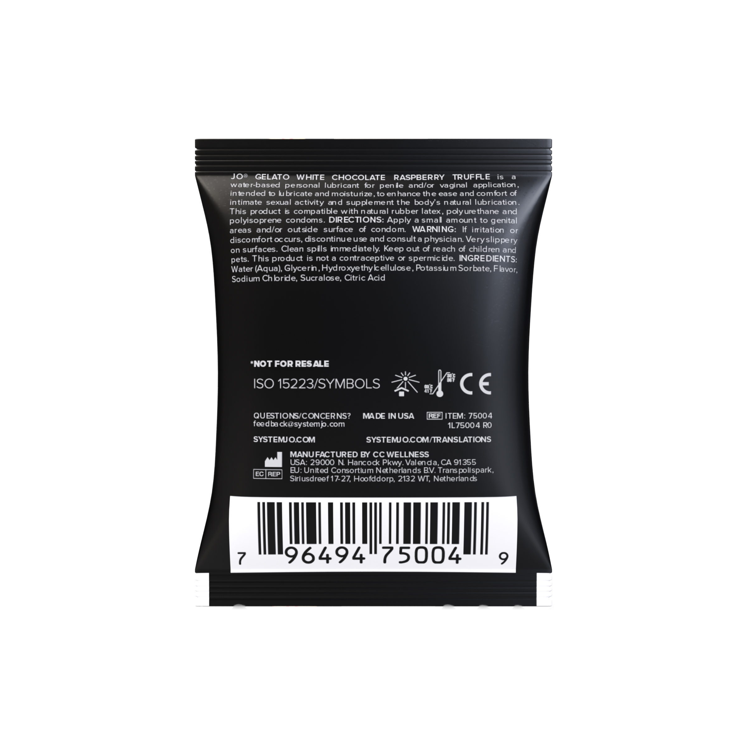 System Jo Gelato 覆盆子白朱古力味 水性潤滑劑 5ml