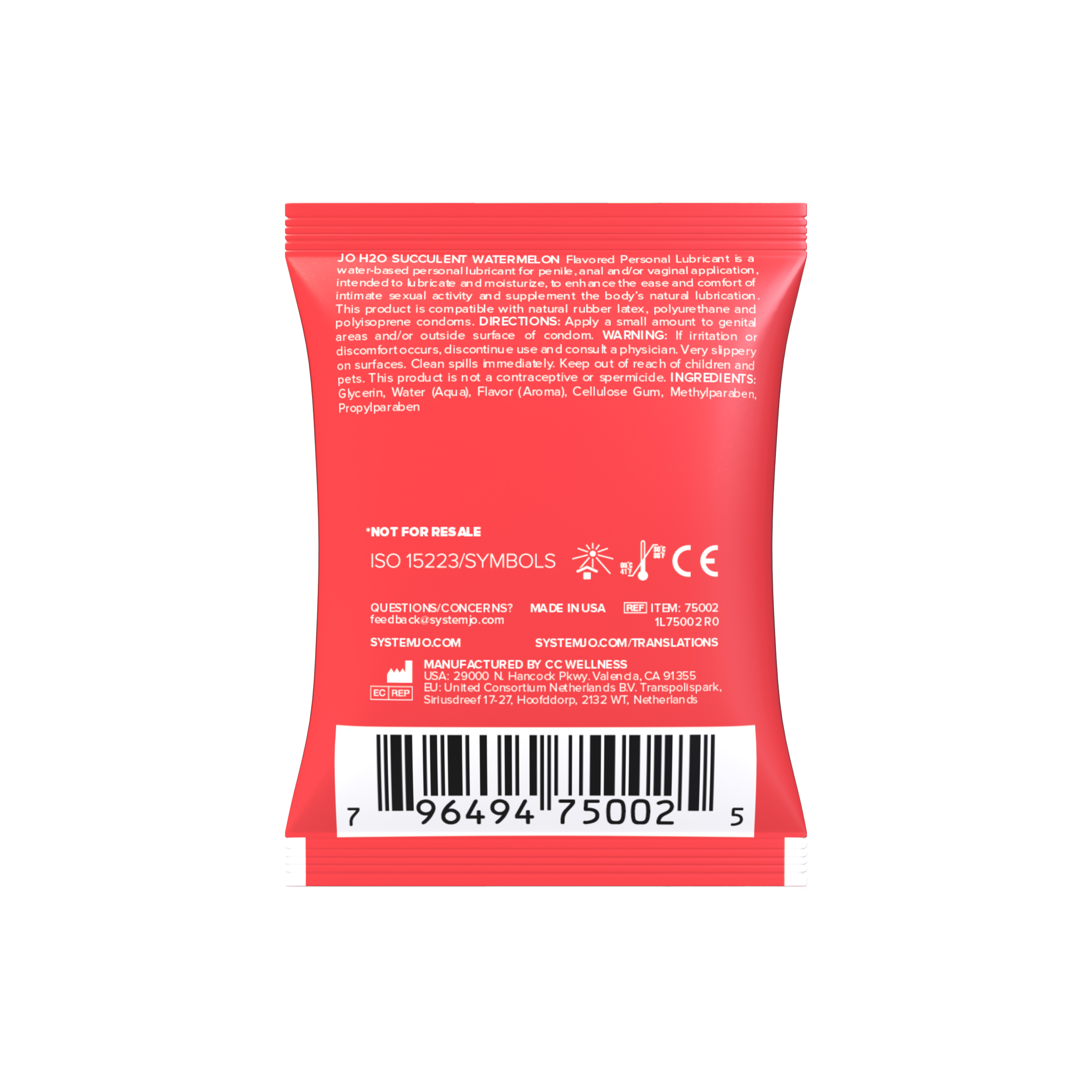 System Jo H2O 西瓜味 水性潤滑劑 5ml