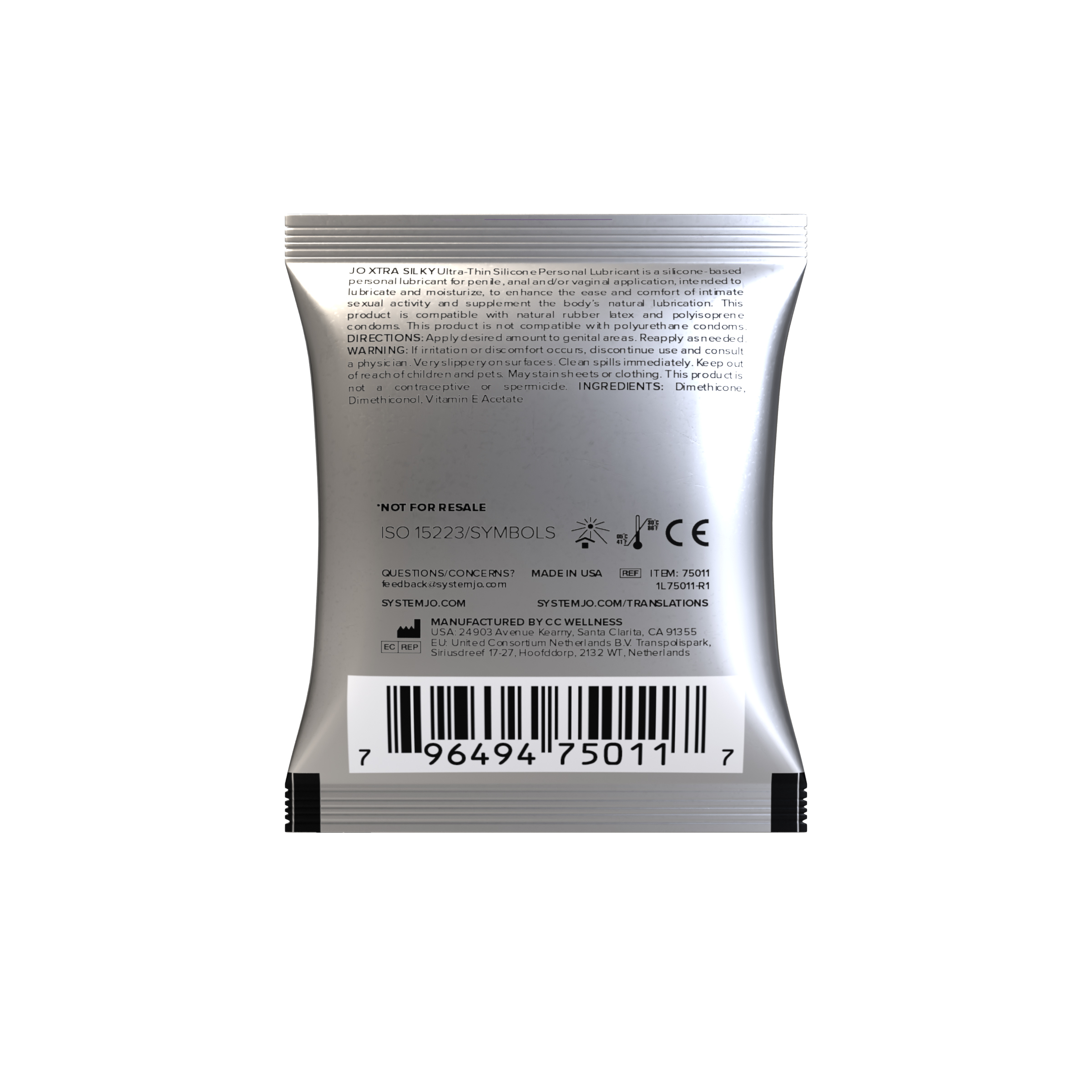 System Jo 超滑絲感 矽性潤滑劑 5ml