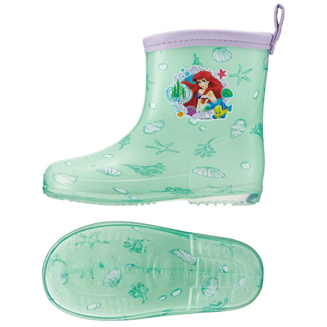 日本 Skater Disney Princess 兒童雨靴 - Ariel