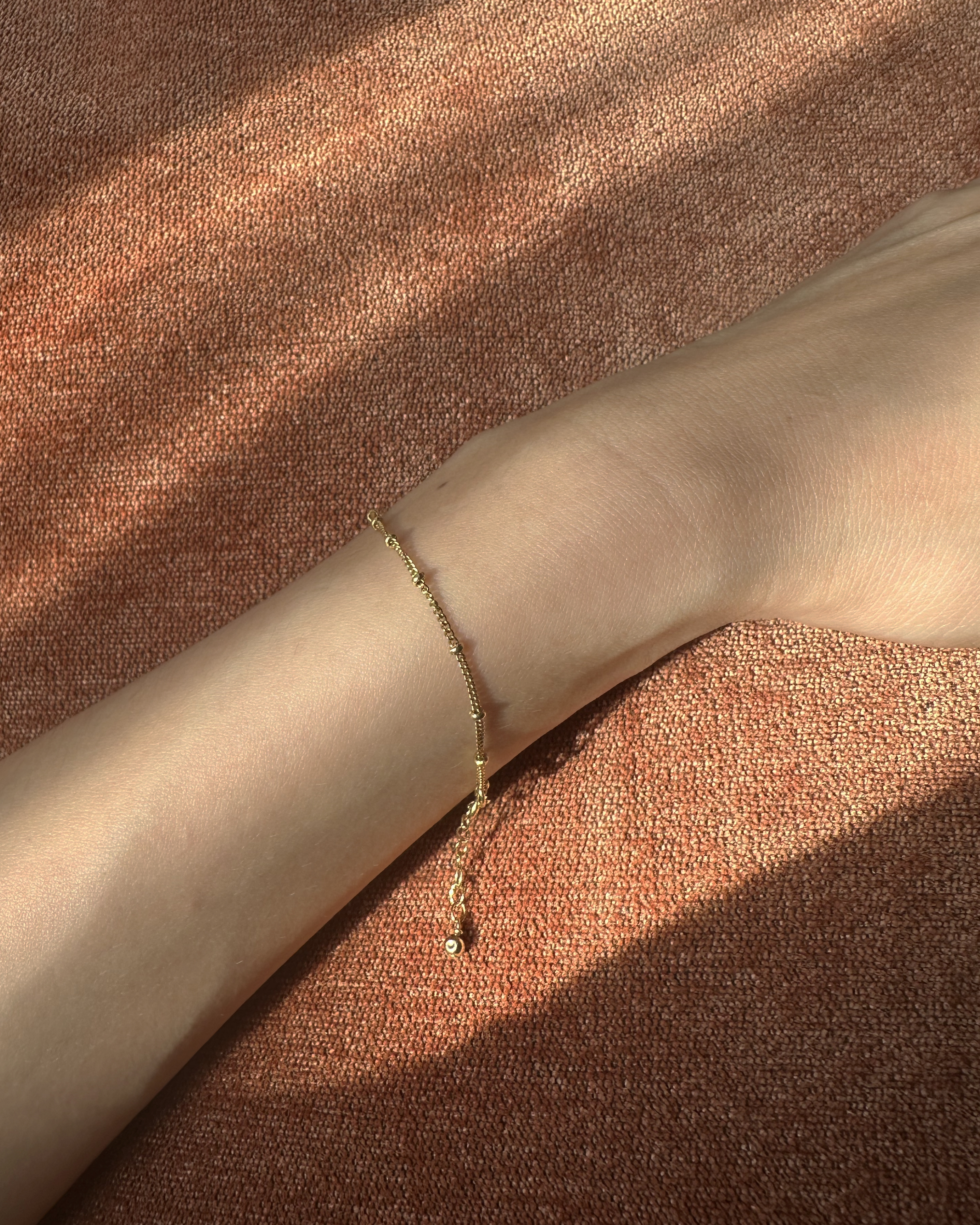 Lira | 細金豆手鍊 14K包金