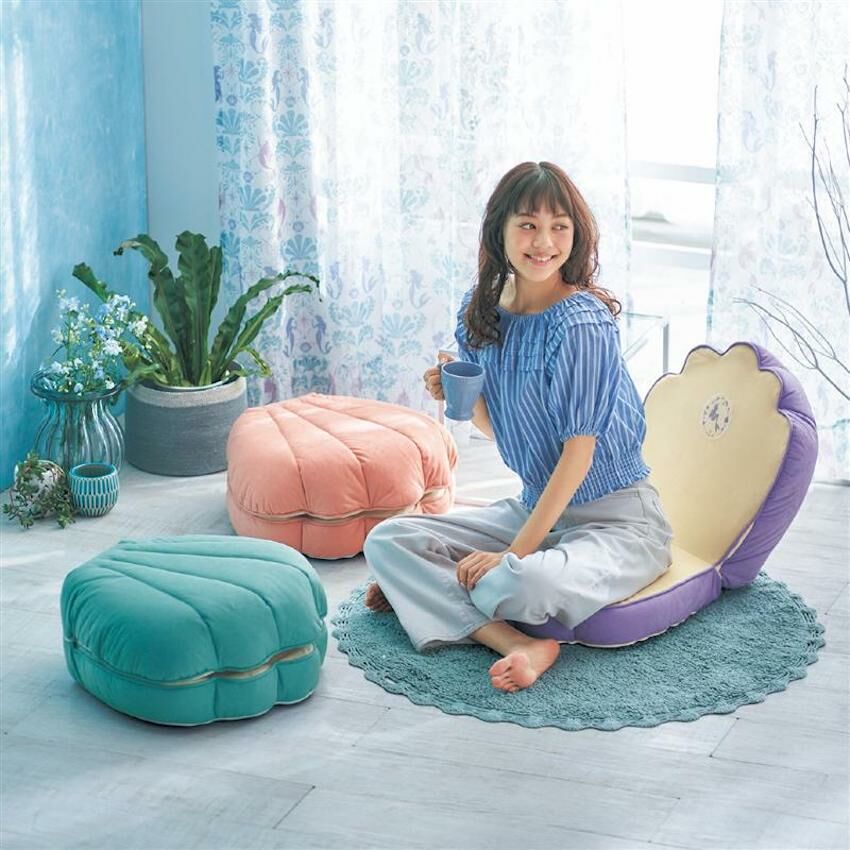 日本製 Disney Princess 可摺疊兒童梳化 - Ariel