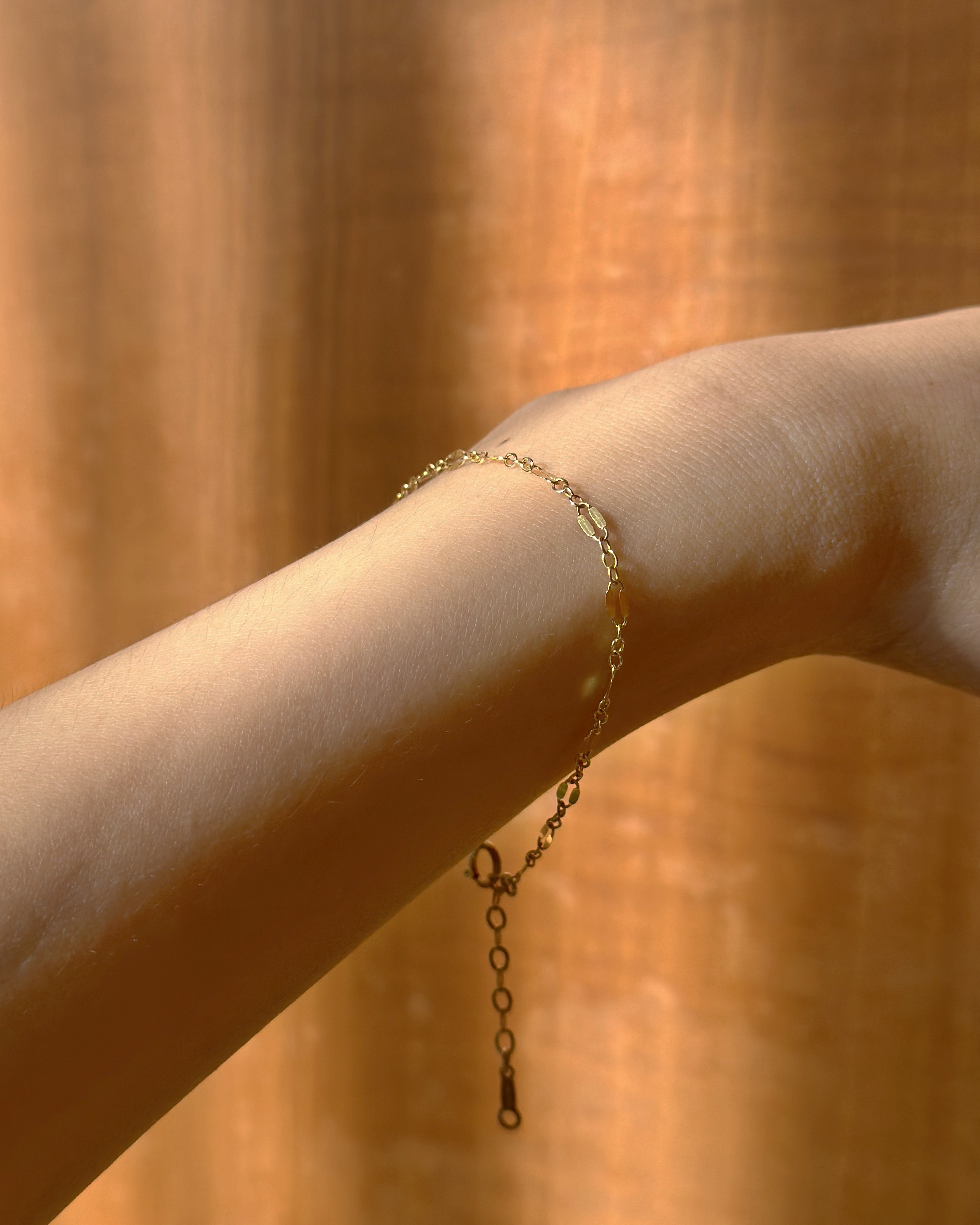 Ava | 極簡唇形手鍊 14K包金