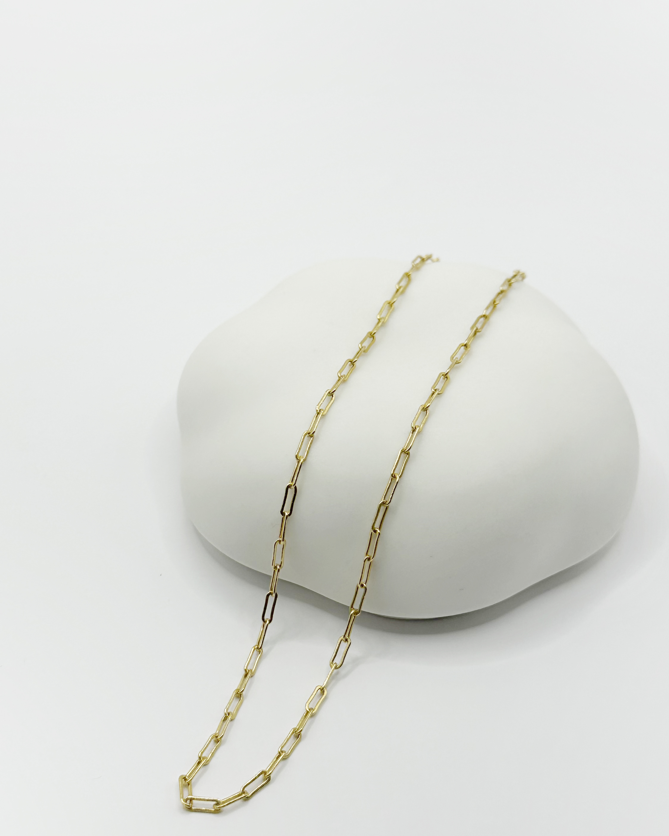 Jess | 素金方格項鍊 14K包金