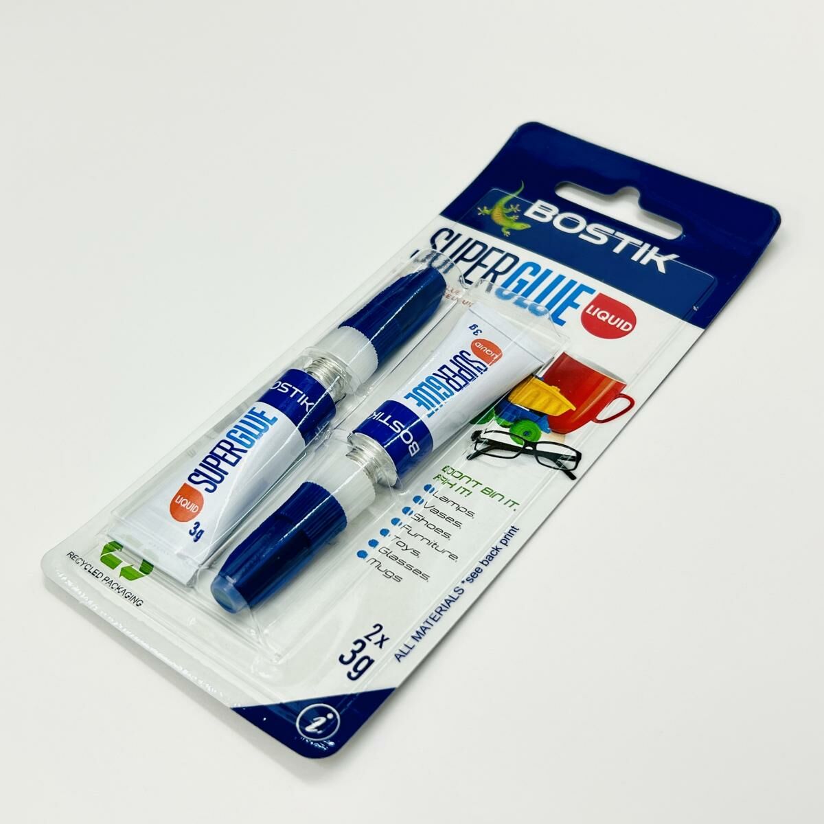 Bostik® 全效型超能膠水, 透明 3克x2支裝 《香港行貨》AA