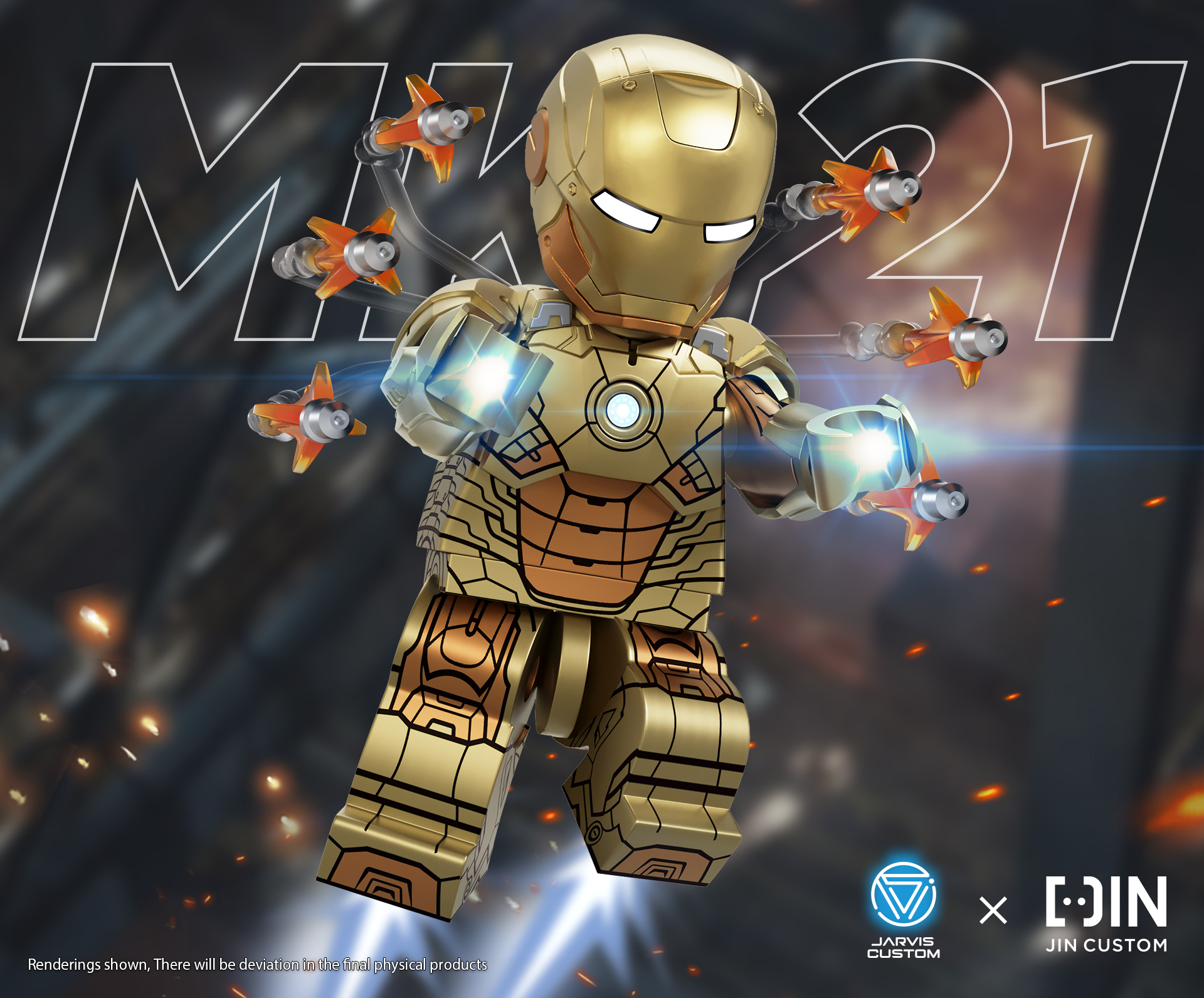 [JIN Custom] [Preorder] Iron man MK21 [PADprinted]