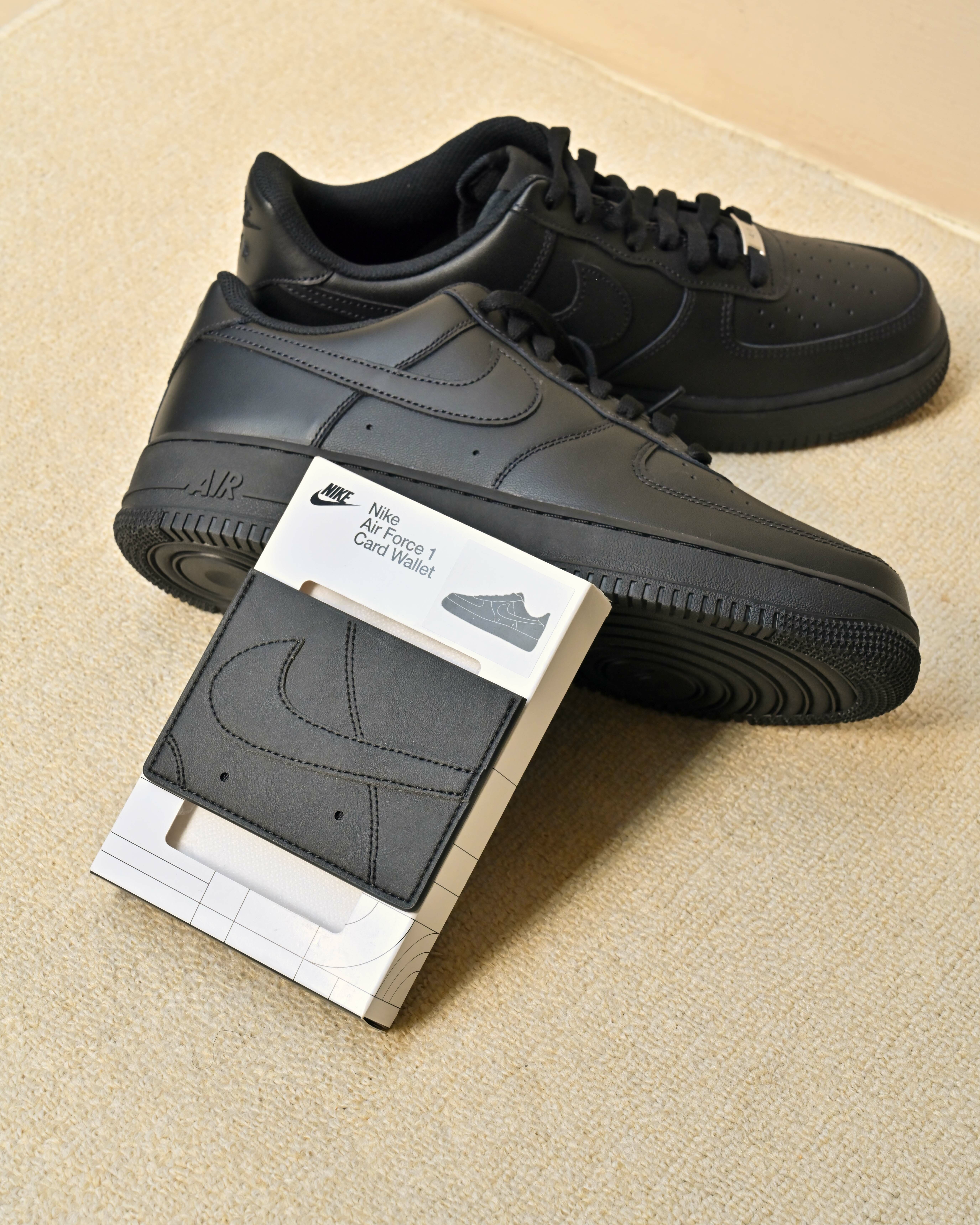 【現貨】NIKE ICON AIR FORCE 1 全黑卡夾 N1009738013OS