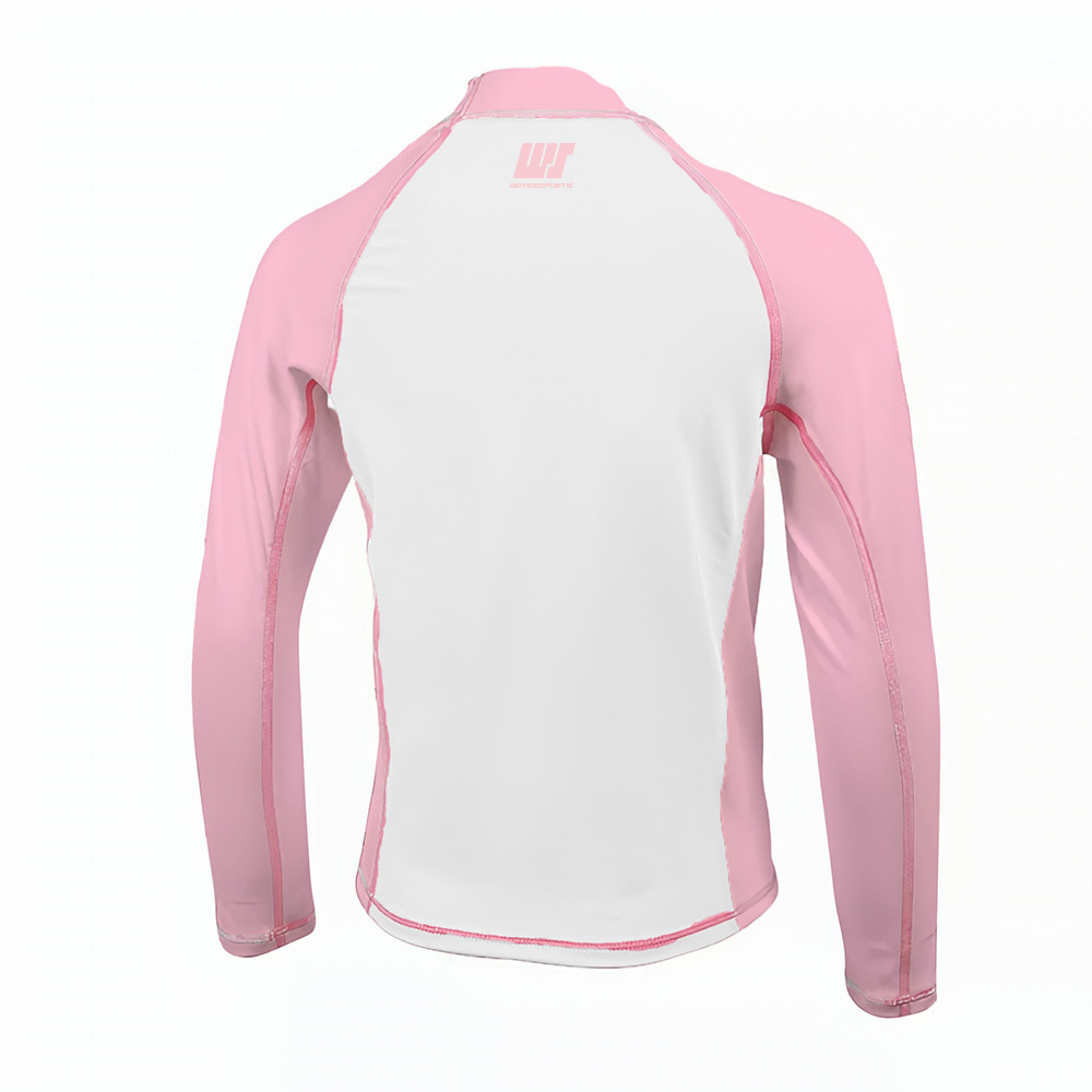 兒童 ESSENTIAL 游泳防曬上衣 UPF50+ - 白/粉紅