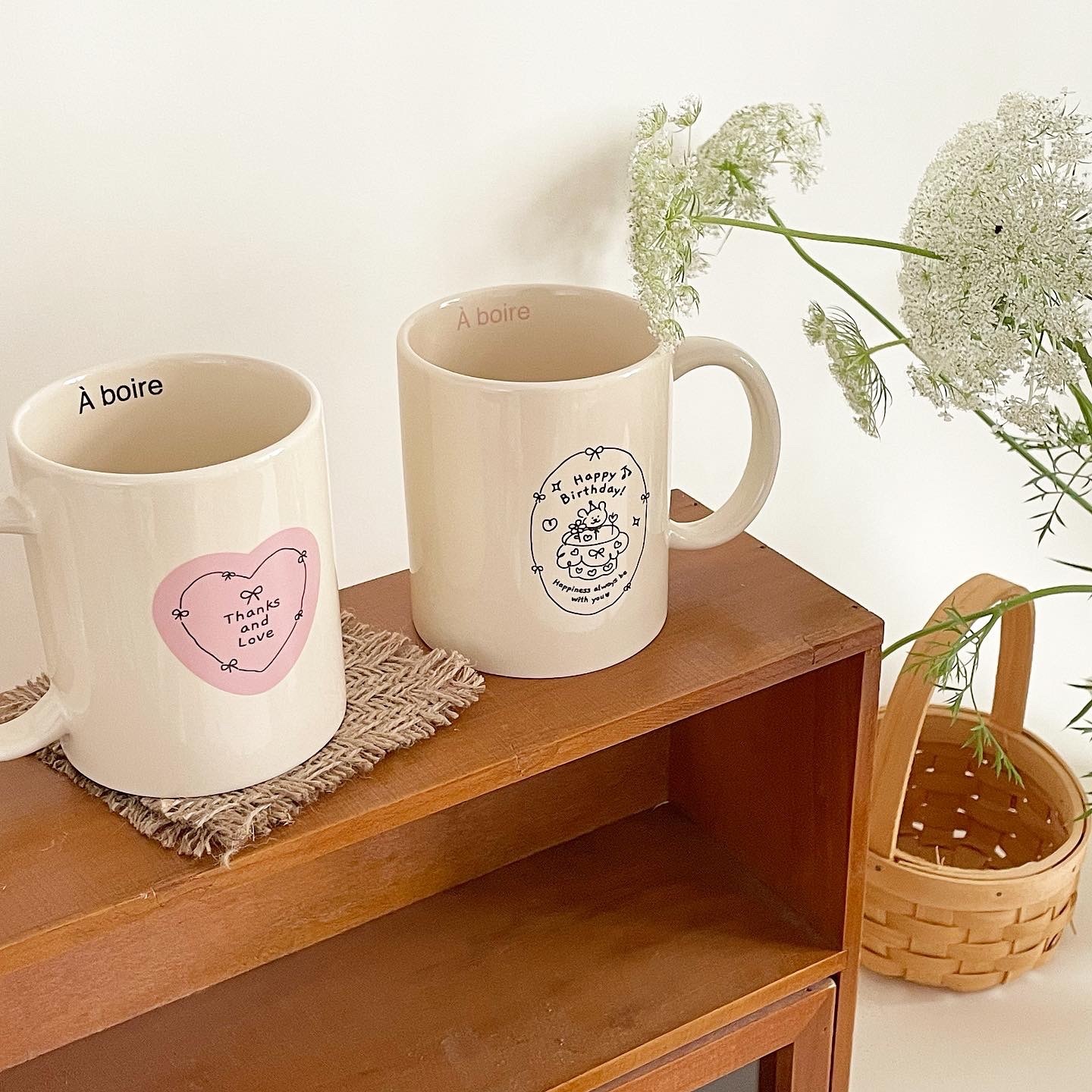 《4485》ins可愛卡通愛心馬克杯 350ml