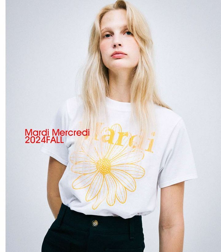 現貨清貨 🇰🇷 韓國 Mardi Mercredi 花花 T-Shirts（K7/BR814）（清貨價貨品，不設退換）MFK43SS003