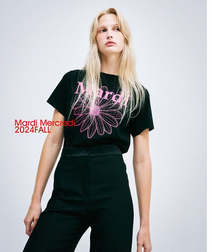 現貨清貨 🇰🇷 韓國 Mardi Mercredi 花花 T-Shirts（K7/BR814）（清貨價貨品，不設退換）MFK43SS003