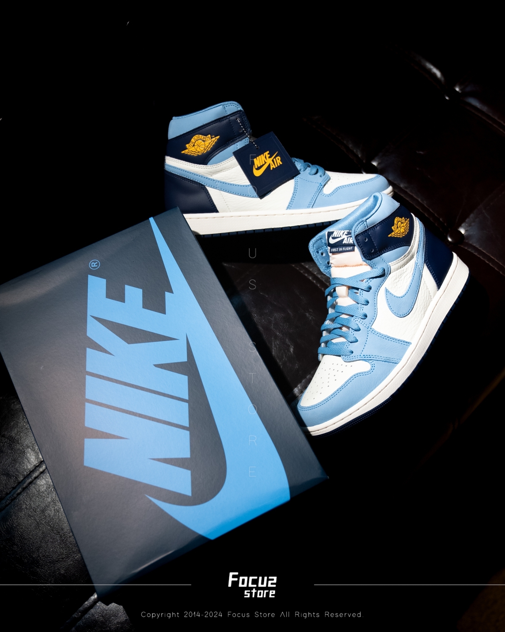 【Focus Store】現貨秒發 Wmns Nike Air Jordan 1 Retro High OG "First in Flight" 藍白 FD2596-400