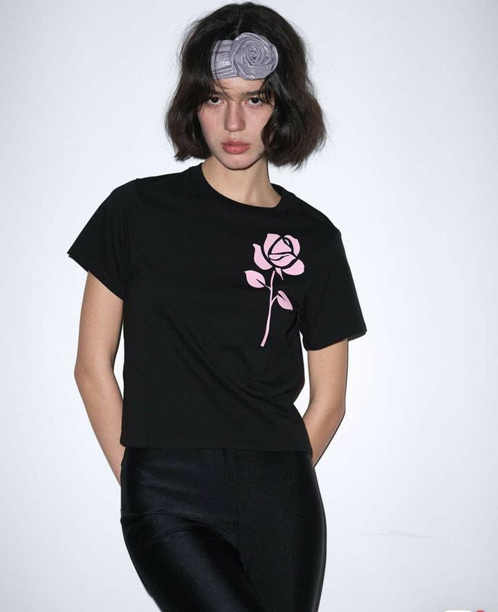 現貨清貨 🇰🇷 韓國 Mardi Mercredi 玫瑰花T-Shirts（K7/BR815）【清貨貨品不設退換】