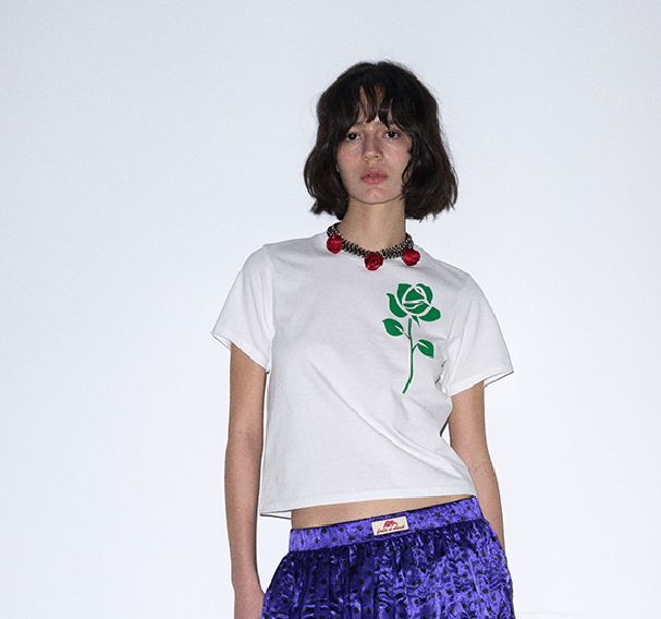 現貨清貨 🇰🇷 韓國 Mardi Mercredi 玫瑰花T-Shirts（K7/BR815）【清貨貨品不設退換】