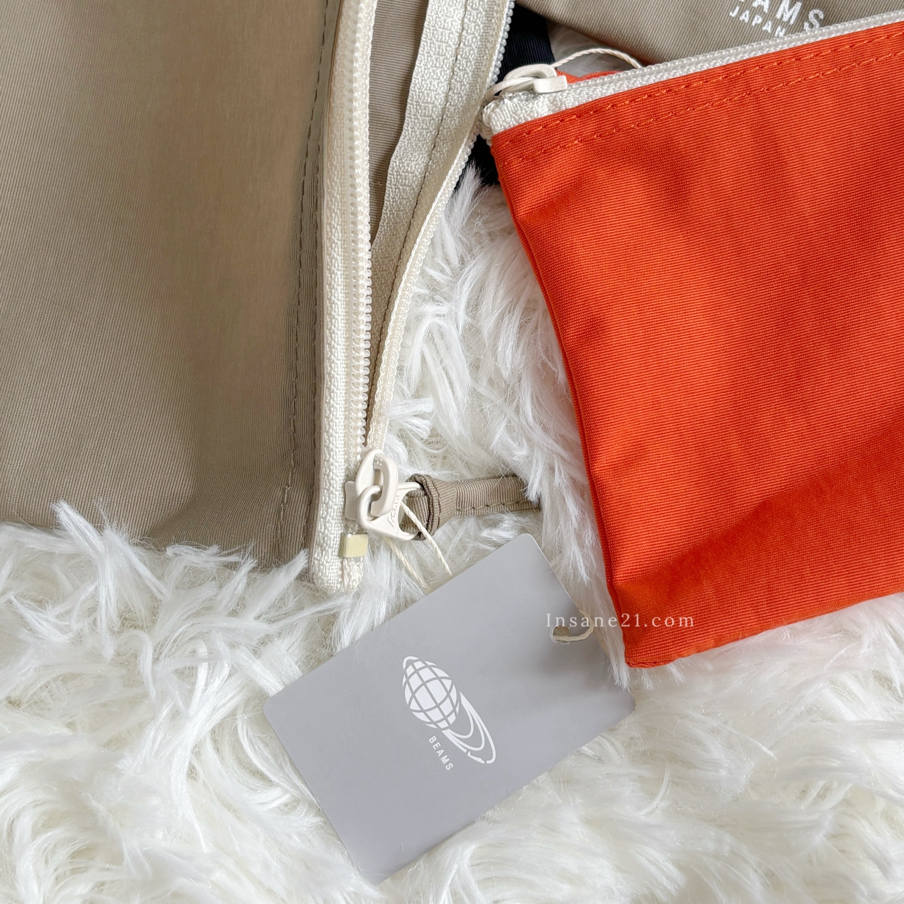 BEAMS 尼龍收納包 旅行 化妝包 大/小