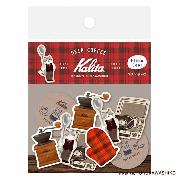 [Limited] Furukawashiko x Kalita Washi Sticker Pack－Night Time (Japanese Stationery Brand)