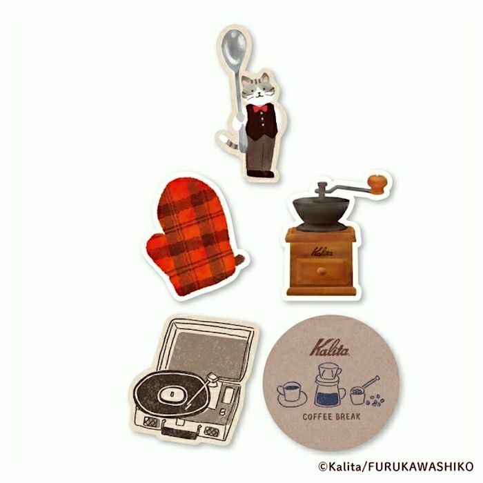 [Limited] Furukawashiko x Kalita Washi Sticker Pack－Night Time (Japanese Stationery Brand)