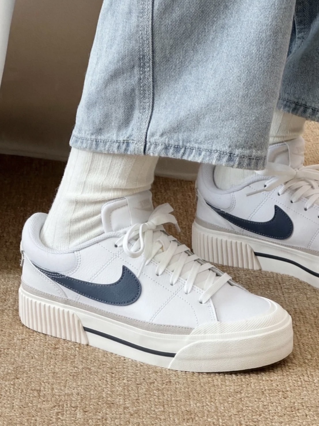 <線上SALE❤️‍🔥>Nike Court Legacy Lift 厚底 海鹽奶油