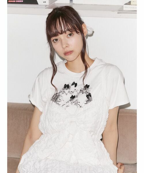 merry Jenny / CAT ribbon Tee