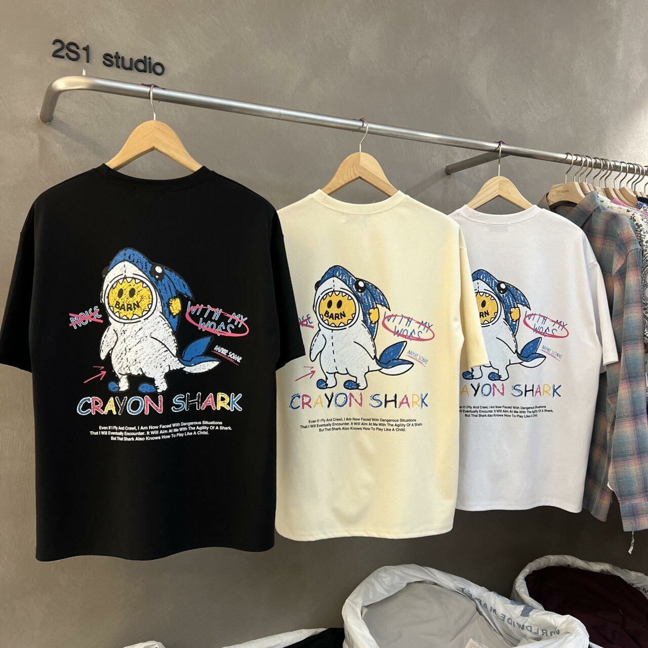 英文字圖案短袖Tee BARON-091T