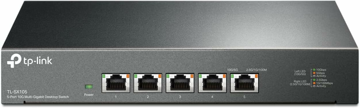 Tp-link 10Gbe Desktop 5-Port / 8 Port Switch 桌上型/機架裝載型交換器 TL-SX105 / TL-SX1008
