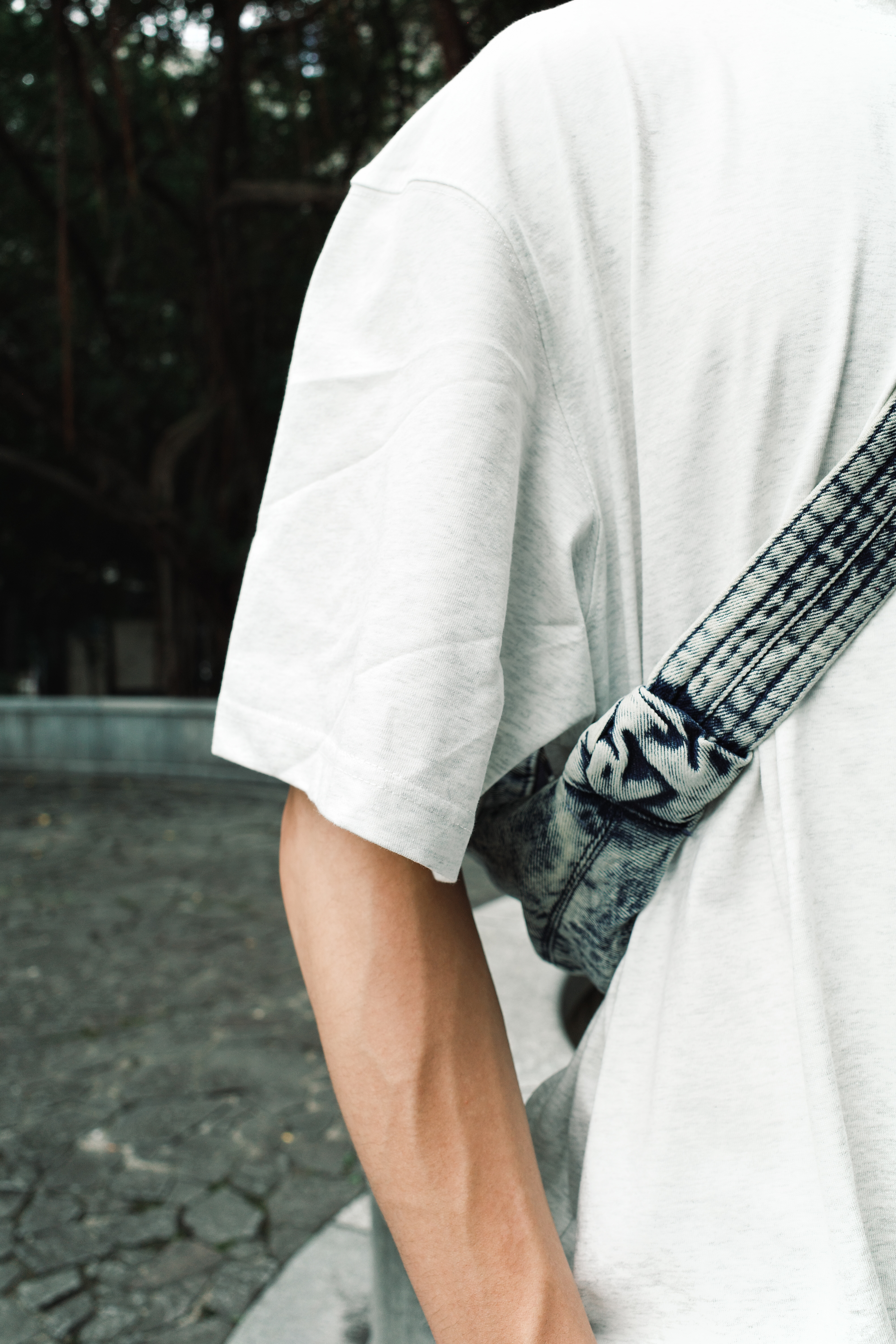 『Always_Good』復古 水洗 做舊 牛仔面料 單肩 水餃包