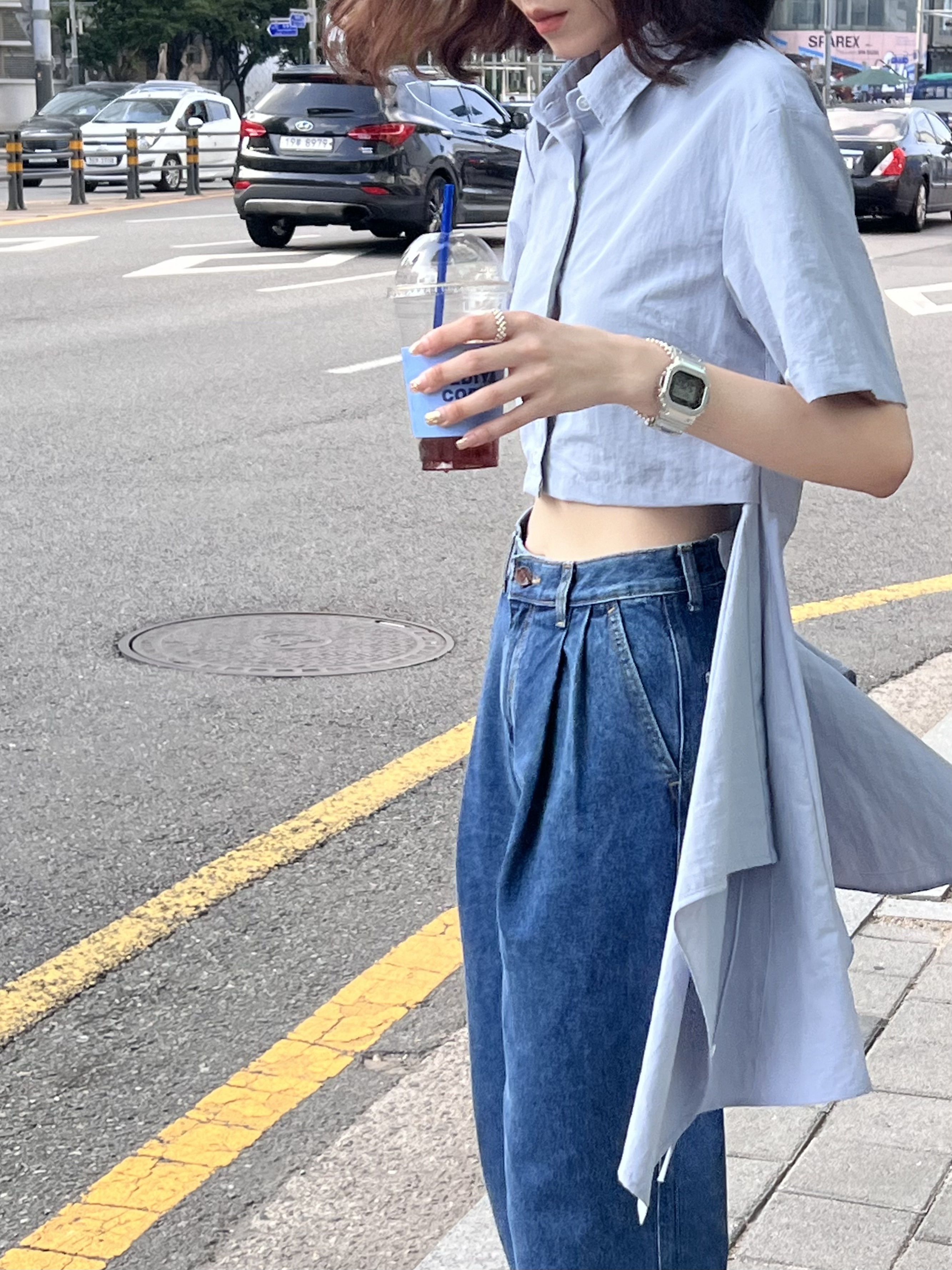 韓國一衣三穿沒看直播就不會穿/藍