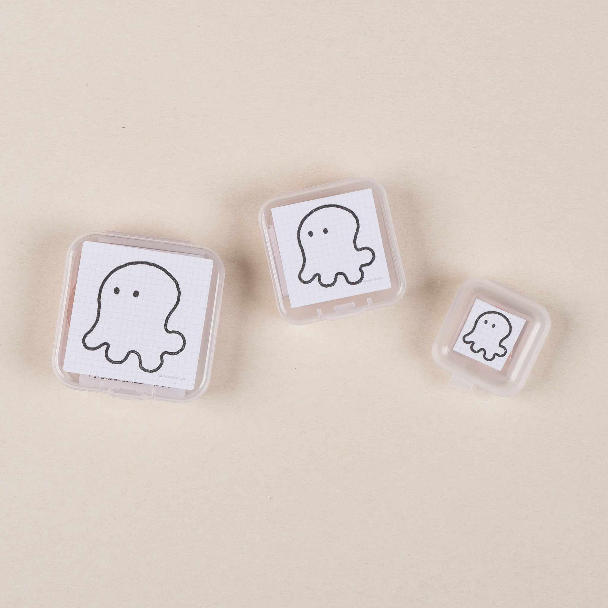 章魚 不明物體 膠版印章｜一分之一工作室 台灣