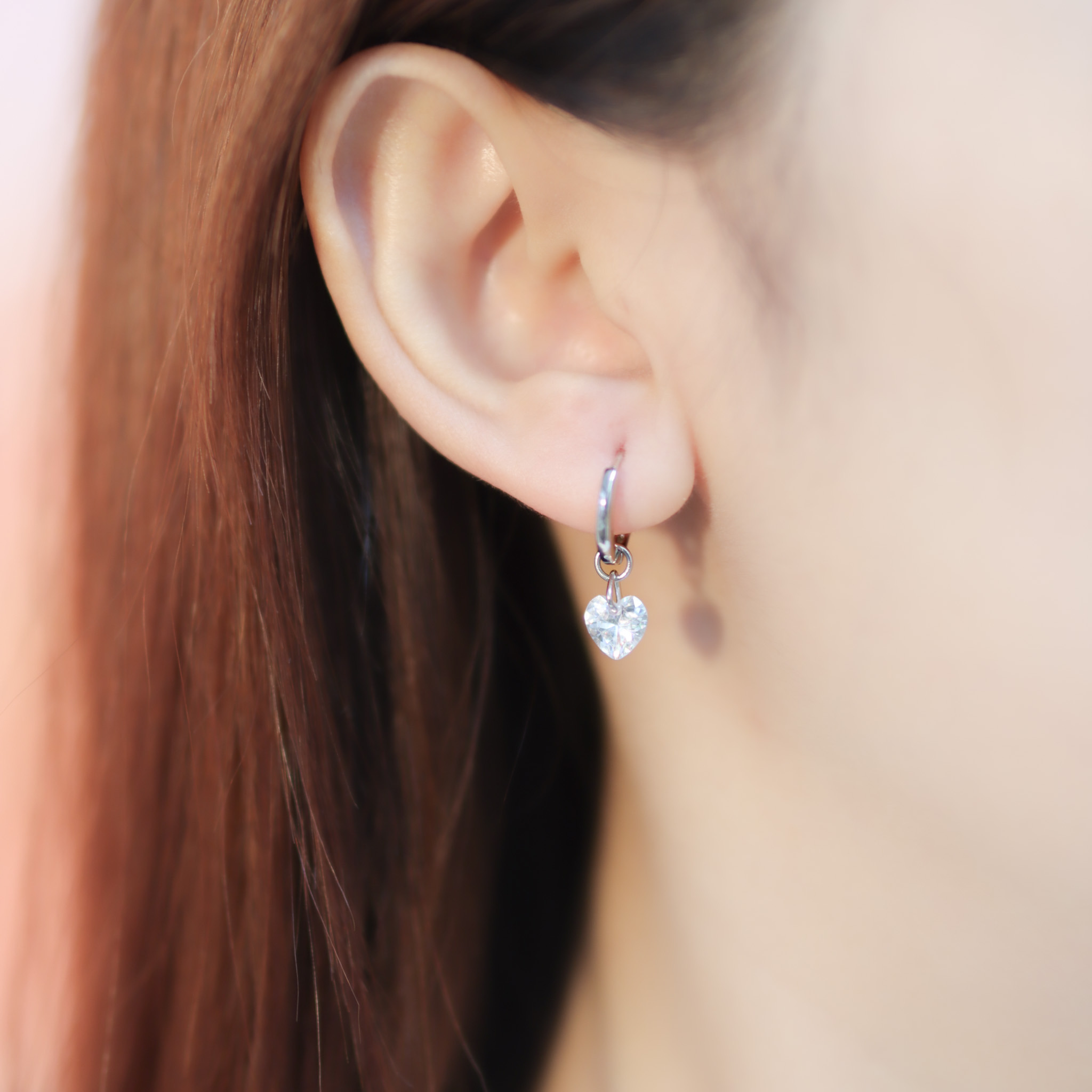 | 925 Silver・White Gold | Love At The Moment Earrings | EA0796 |