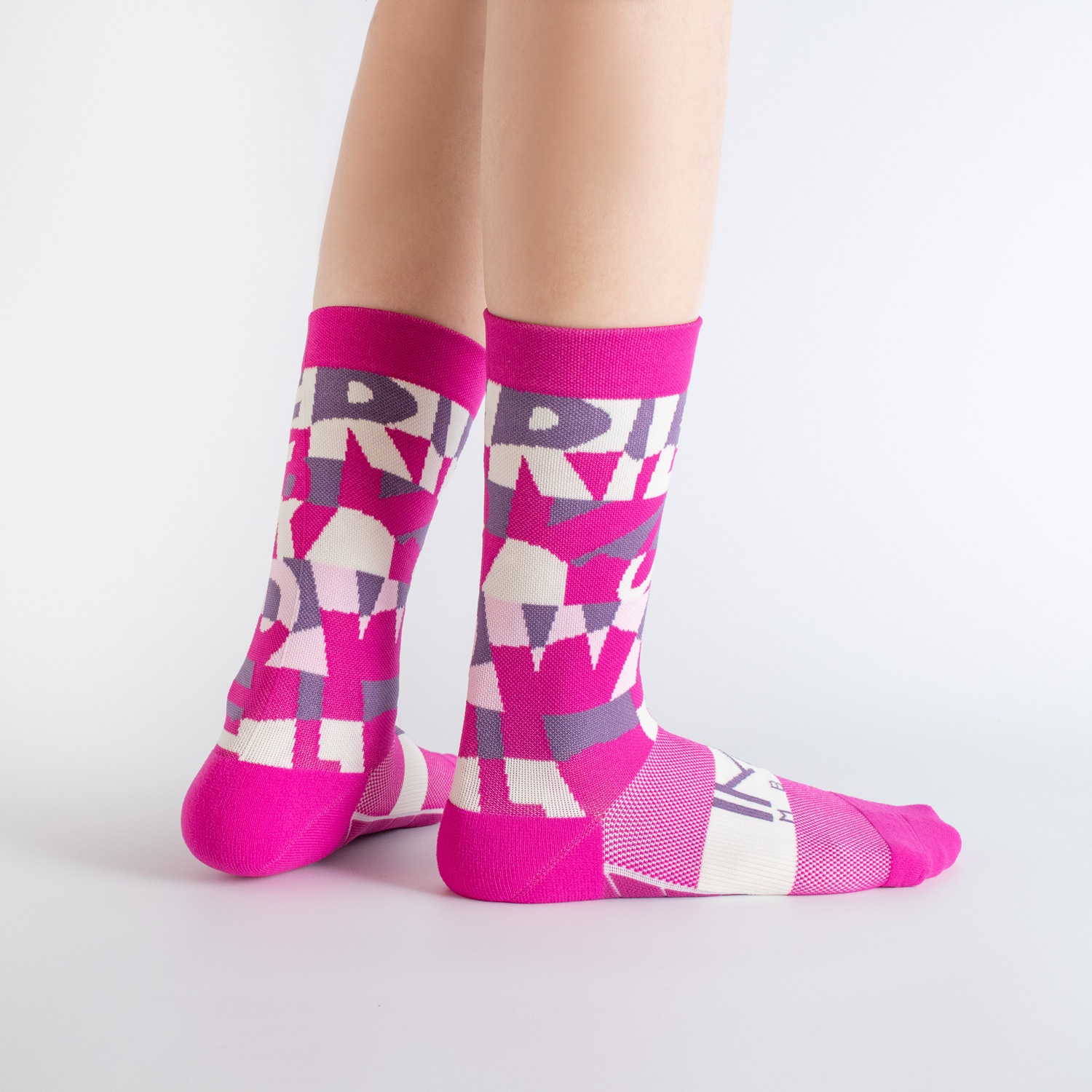 紫解放你的狂野｜經典設計師款．壓力3/4襪