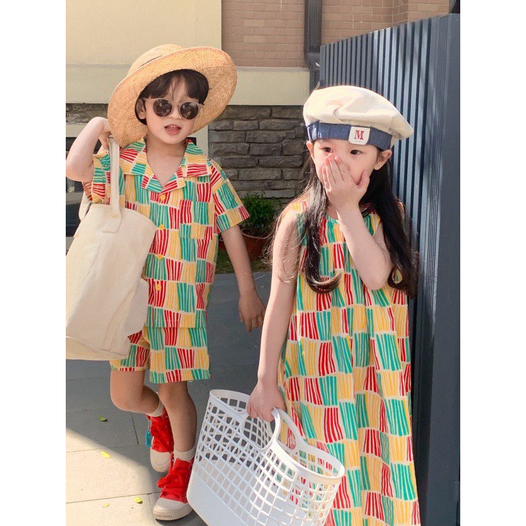 直條紋套裝/洋裝