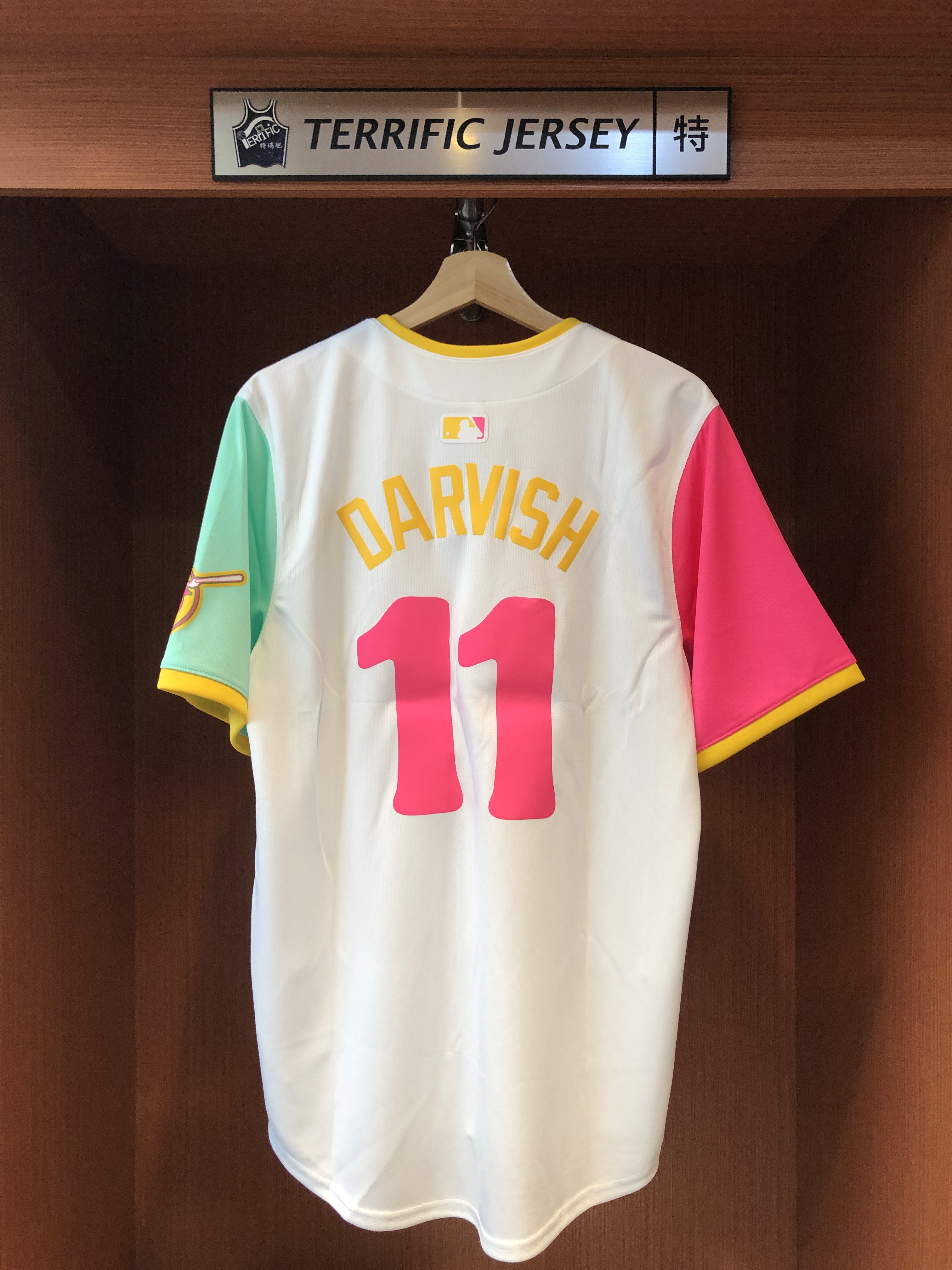 MLB球衣 Yu Darvish 聖地牙哥教士城市 達比修有 Nike Limited Player Name Jersey 球迷版 熱轉印 全新