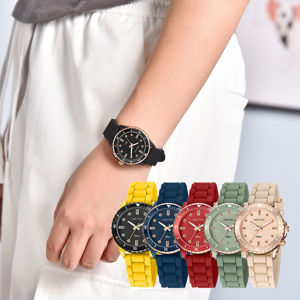 【DIGITEC 數碼科技】BDN-9102T 炫彩霓虹運動錶 日本機芯 Neon霓虹光刻度 夜光 腕錶