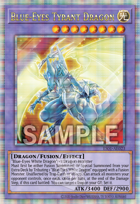 ES01-AE023 (UR/UTR/SERQCSER)Blue-Eyes Tyrant Dragon(青眼暴君龍)