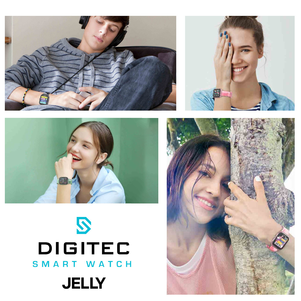 【DIGITEC 數碼科技】JELLY 手錶 Teens 青少年款 多功能 運動 健康 觸控螢幕 17種語言 智慧型 手錶