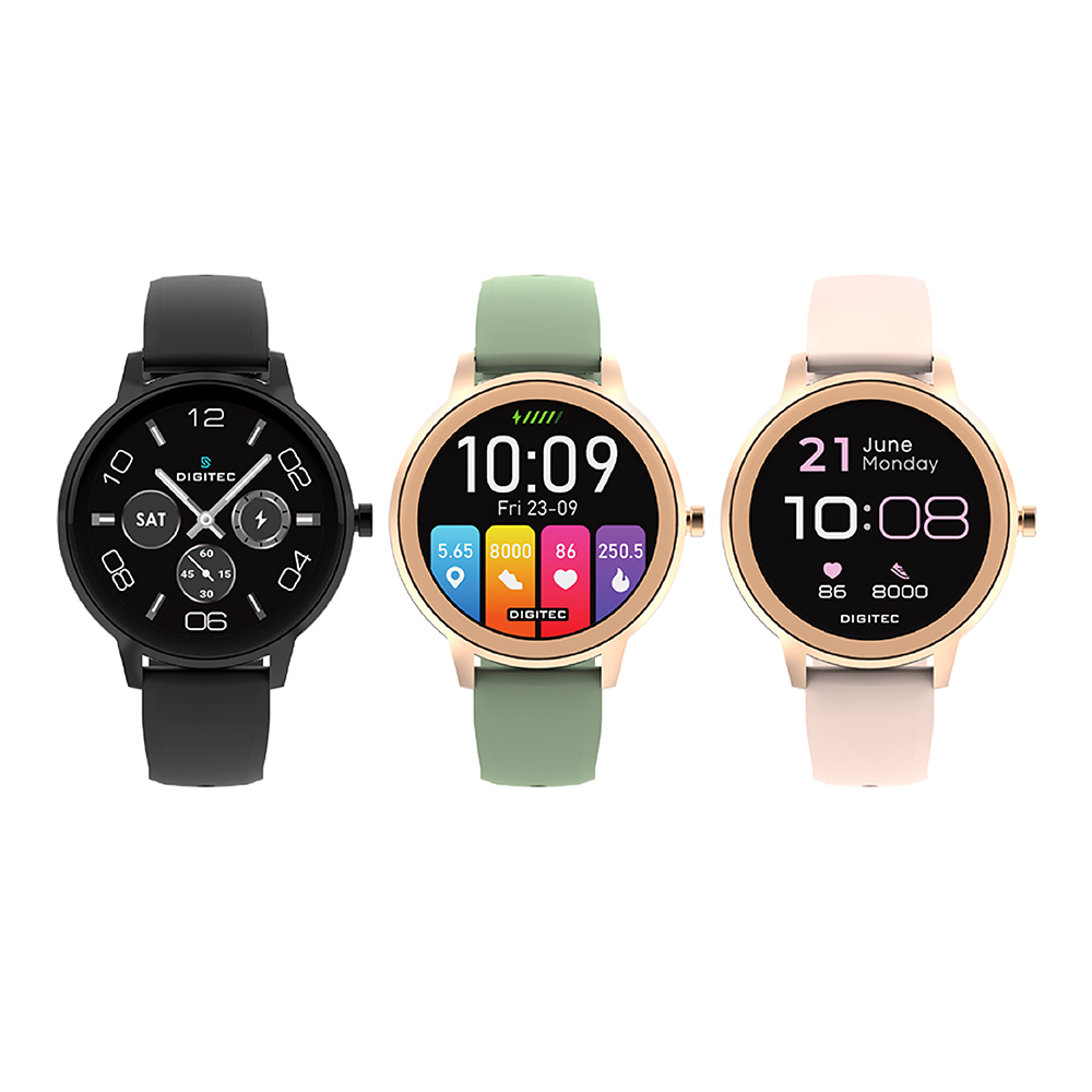 【DIGITEC 數碼科技】VENUS 智慧手錶 女性護理 多功能 運動 健康追蹤 觸控螢幕 氣象預報 17種語言 接聽功能