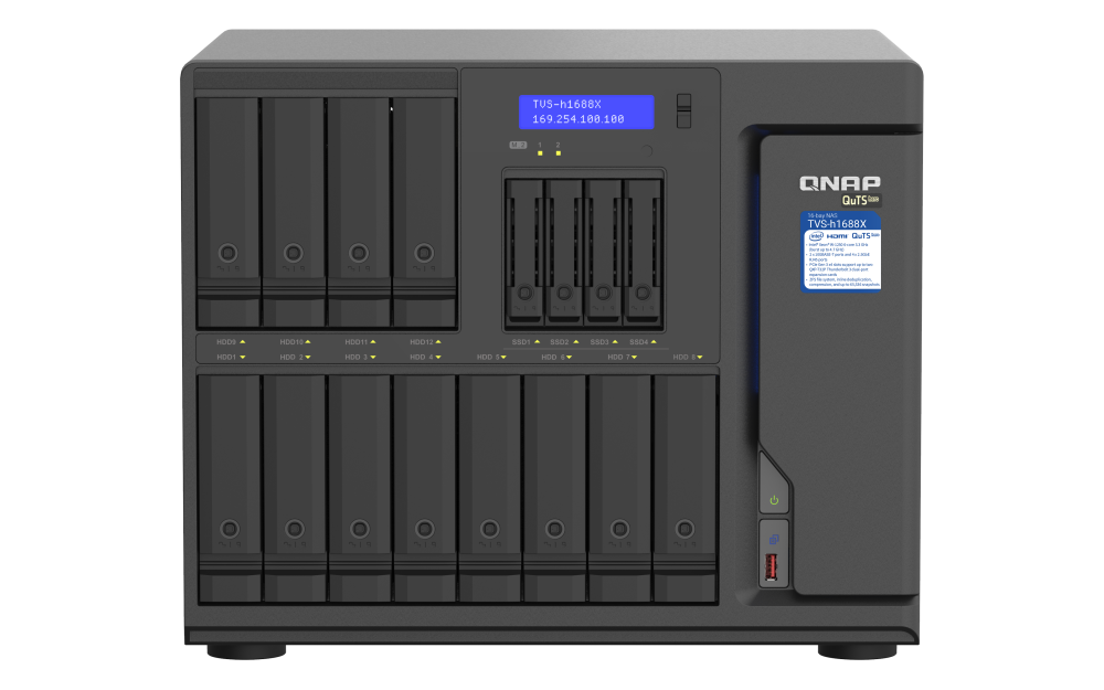 QNAP TVS-h1688X-W1250-32G Intel® Xeon® W 桌上型QuTS hero NAS