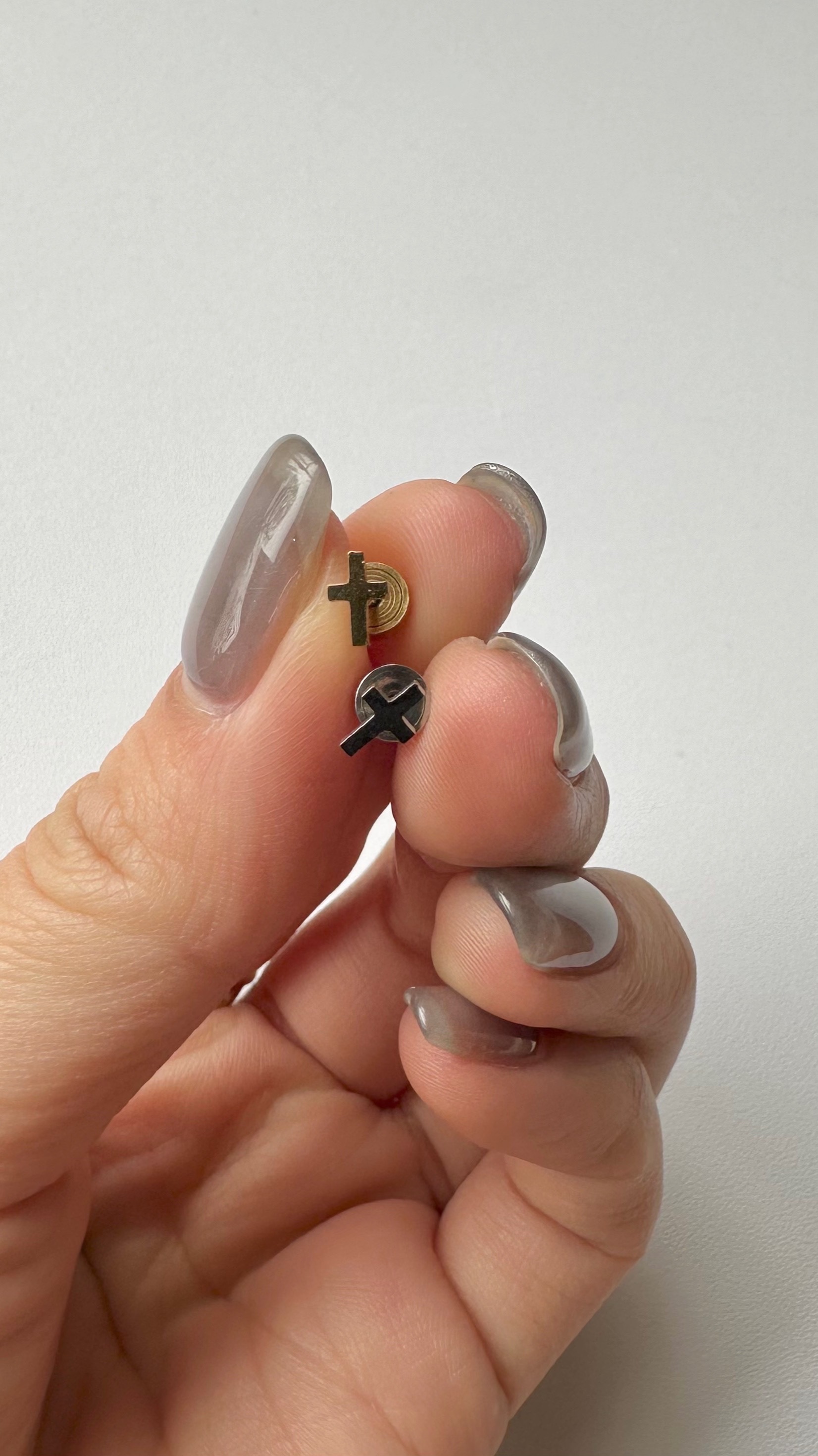 SS mini cross pierce