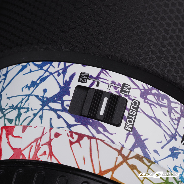 LIFE+GUARD SAMYANG AF 75mm F1.8 貼膜質感特寫，LIFE+GUARD 設計風格