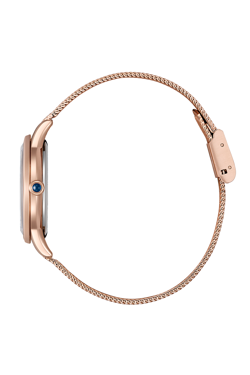 萬年鐘錶 - Citizen 星辰錶  L系列 玫瑰金米蘭錶帶光動能女錶 EM1153-88A 錶徑 32.5MM